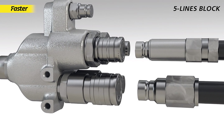 5-Lines Block : advanced Casting Solutions for Construction Equipment